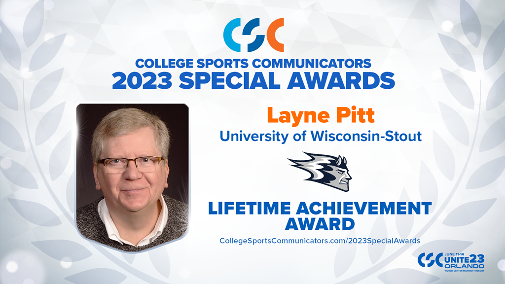 2023 Special Awards Salute: Layne Pitt (Wisconsin-Stout), Lifetime Achievement Award